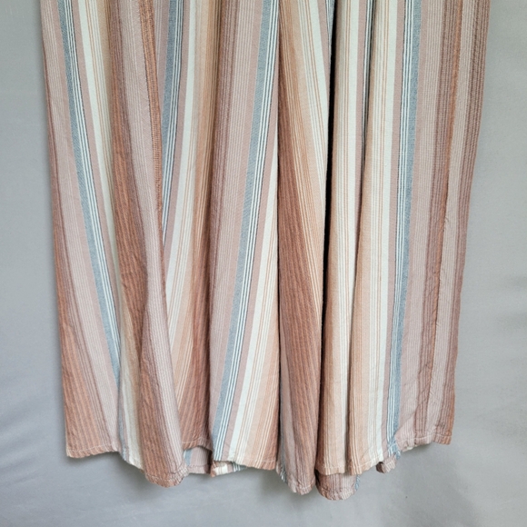 L Space Paulina Harmony Stripe Strapless Cover Up Jumpsuit S - Picture 9 of 13